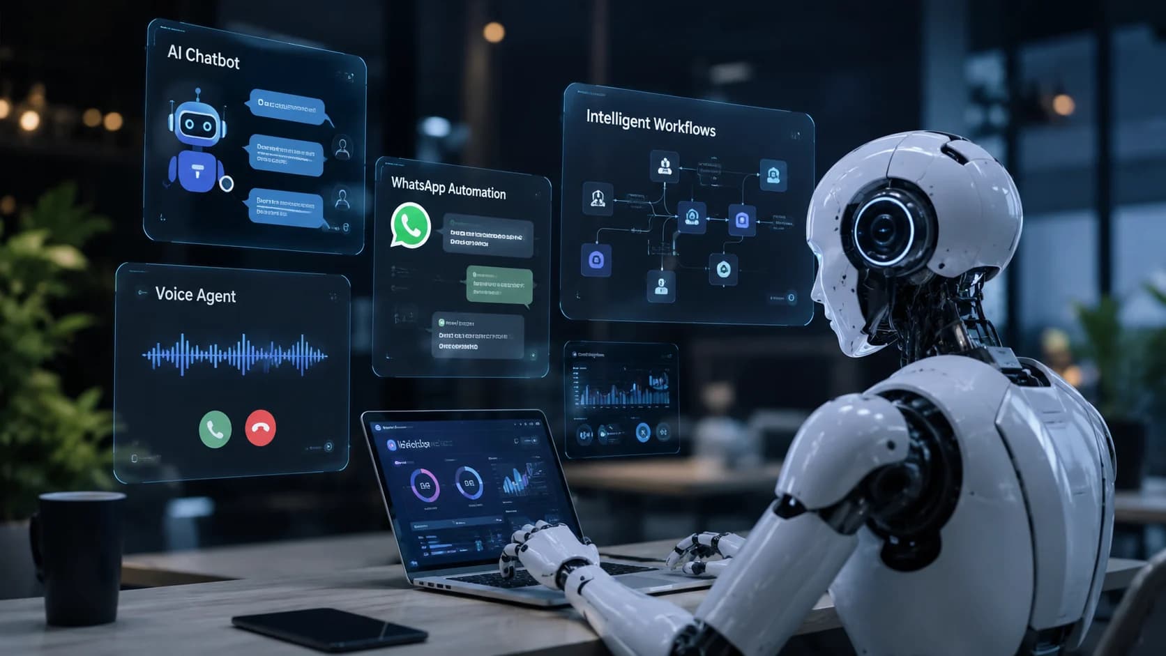 AI Services Background